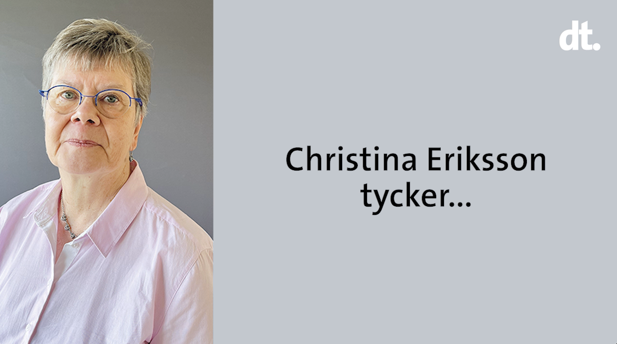 SDR:s styrelseledamot Christina Eriksson tycker…