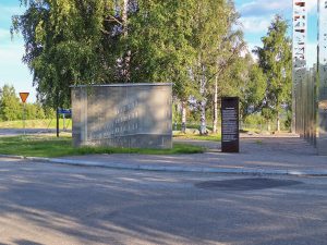 Minnespelarna bredvid Folkets Hus Nordan.