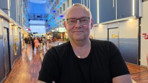 Thomas Björkstrand deltog för första gången på Dövas kulturdagar. Foto: Johan Hedrén