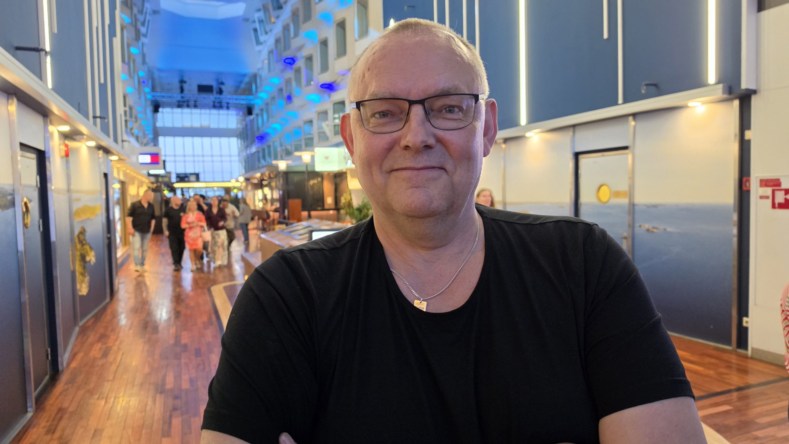 Thomas Björkstrand deltog för första gången på Dövas kulturdagar. Foto: Johan Hedrén