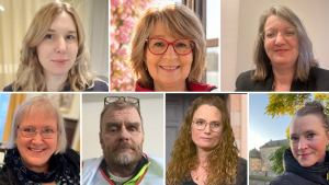 Bildcollage av personer som kandiderar i valet 2026